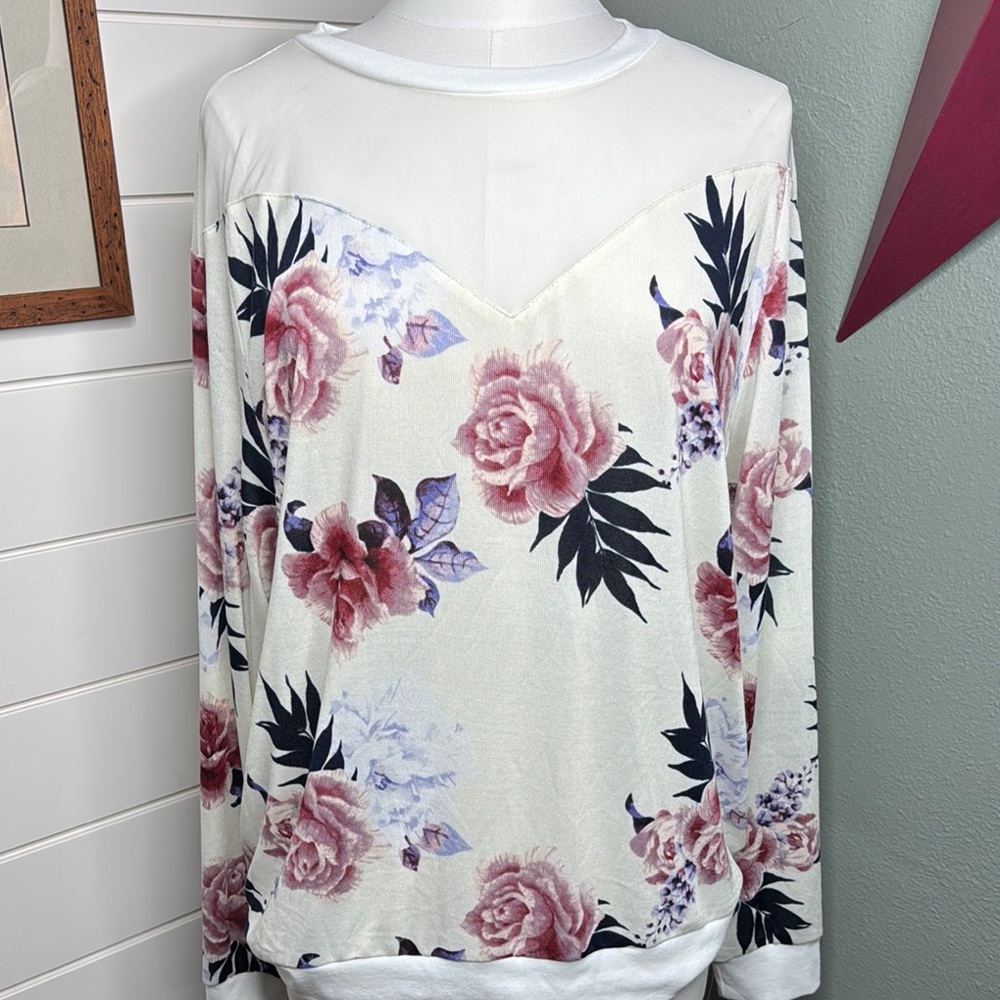 Lularoe LIZZY LONG SLEEVE MESH SWEATER 2XL